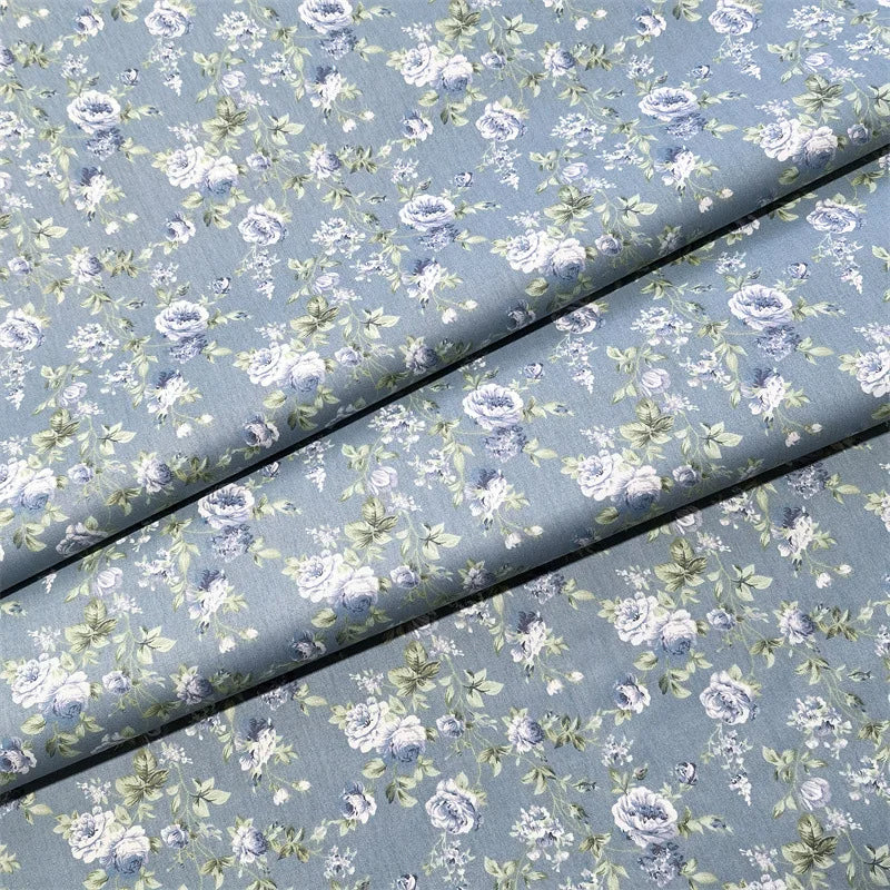 160x50cm Vintage Rose Flower Cotton Fabric Cotton Bedding Cotton Clothing Hair Ring Fabric