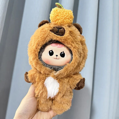 Labubu I II Dolls Clothes for Labubu The Monster Outfit Accessories Clothing DIY Kids Gift QuQu Capybara Jumpsuit For Winter