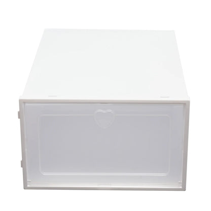 20Pcs Foldable Shoe Storage Boxes with Lids Transparent Stackable Containers Drawer Style PP Plastic Shoe Organizers
