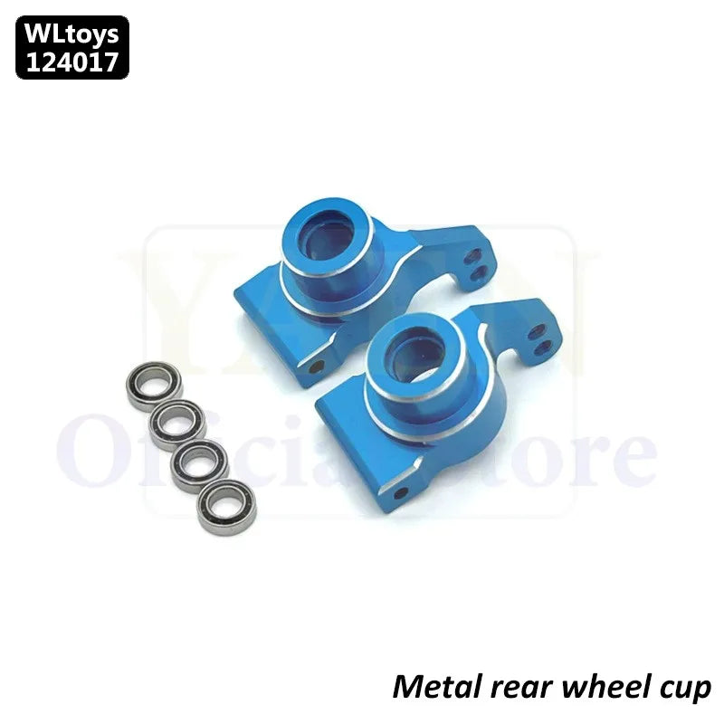WLtoys 124017 1/12 RC Original Metal Spare Parts Swing Arm C Seat Bottom Motor Differential Gearbox Shock Absorbers Tire