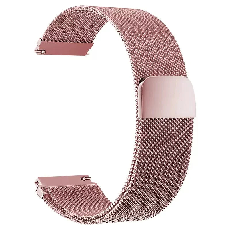 Stainless Steel Milanese Strap Return Magnetic Bracelet 18mm/20mm/22mm Replacement Strap Suitable for smartwatches