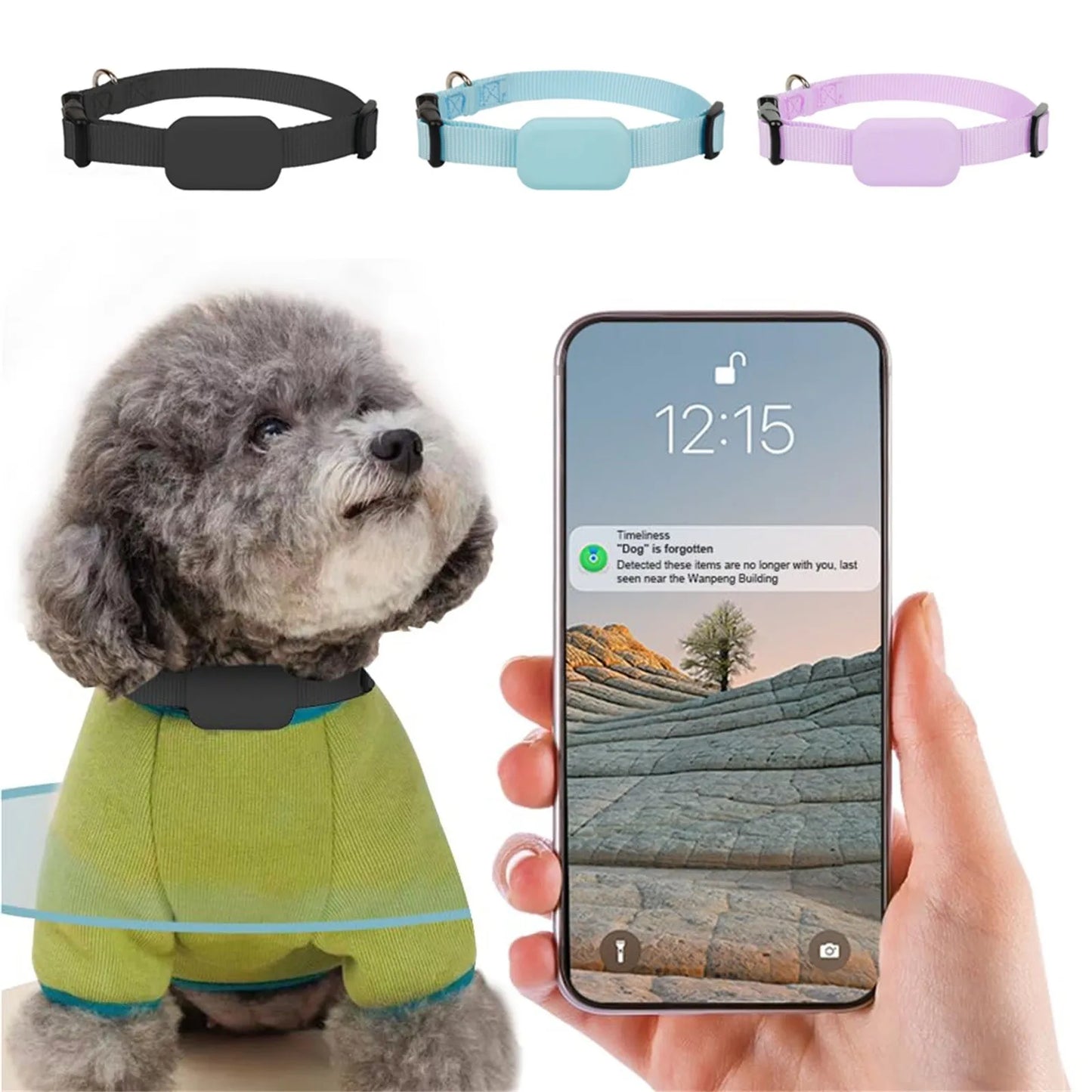 Pet Gps Real-Time Tracking Collar Device Anti-Lost Smart Collar Pet Dog Activity Detection App, Adapted To Ios System