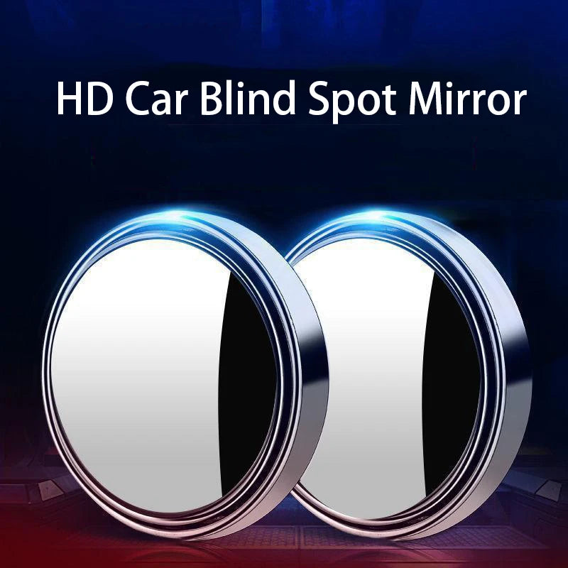 Car Blind Spot Mirror Side View Mirrors 360 Degree Wide Angle Adjustable Round Convex Mirror Driving Safety Auto Accessories