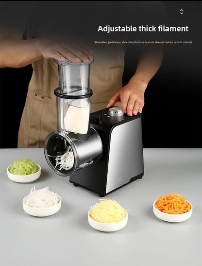 Electric Vegetable Cutter Household Full-Automatic Multifunctional Slicing,Shredding And Planing Machine For Potato/Carrot/Onion