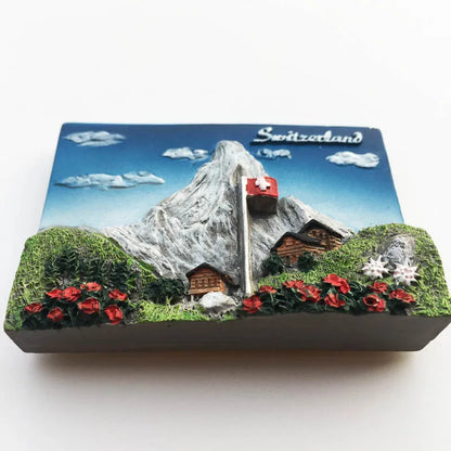 Europe Switzerland 3D Fridge Magnets Tourism Souvenir Refrigerator Magnets Sticker Collection Handicraft Decoration Articles