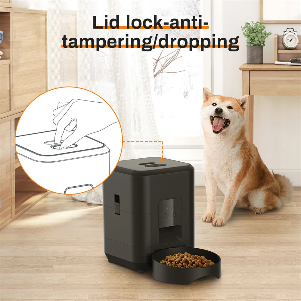New Automatic Pet Feeder WiFi Version Automatic Cat Food Distributor Intelligently Controlled Pet Feeder Dog Feeder Pet Supplies