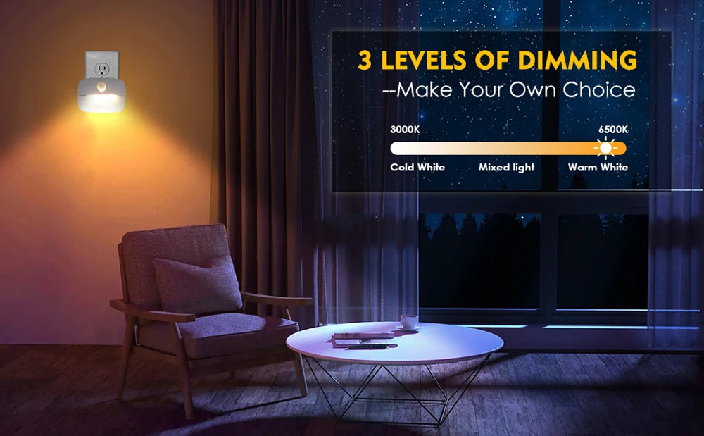 LED Night Light EU Plug In Smart Motion Sensor Light 220V Wall Lamp for Home Aisle WC Hallway Stair Kitchen Bedroom Night Lamp