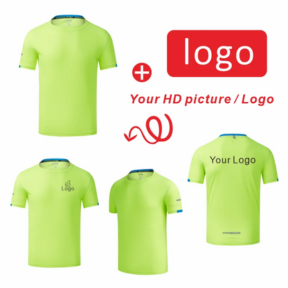 Sports Quick Drying Logo Customized T-shirt with Cool and Breathable Group Embroidery Brand Printing DIY