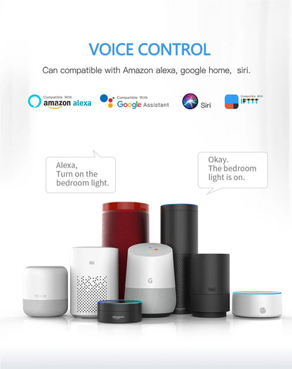 Smart Home WiFi Bluetooth Socket US Plug Alexa Switch Life Wifi Switch Home Assistant 10A With Timing Functions Voice Control