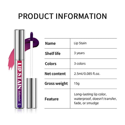 Peel Off Lip Stain Reveal Long Lasting Waterproof Pink Lip Tint Transfer Proof Non Stick Cup Natural Lip Stain Women's Cosmetics