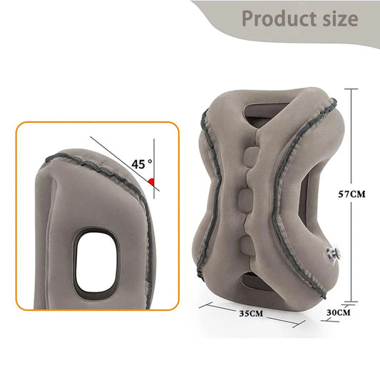 Inflatable Travel Neck Air Pillow Headrest Support Cushion Soft Sleep Pillows for Airplane Sleeping Car Train Office Home 바디필로우