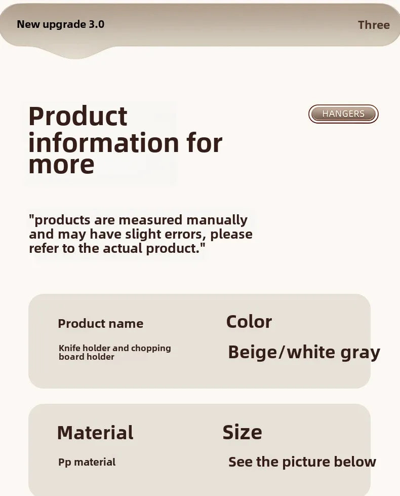 Kitchen shelf, household vegetable board storage rack, countertop drain, chopstick holder, cutting board, integrated knife holde