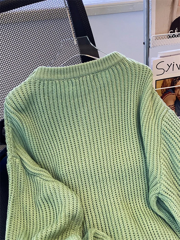 Syiwidii Oversized Sweaters for Women Knit Pullover Spring Autumn Winter Long Sleeve Causal Fashion Elegant Ladies Loose Jumpers