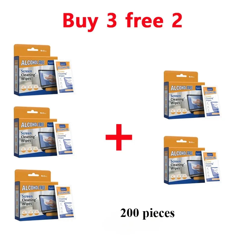 40Pack Disposable Portable Cleaning Wipes Phones Tablets Laptop TV Monitors Cars Spotless LCD Screens Universal Cleaners Wipes