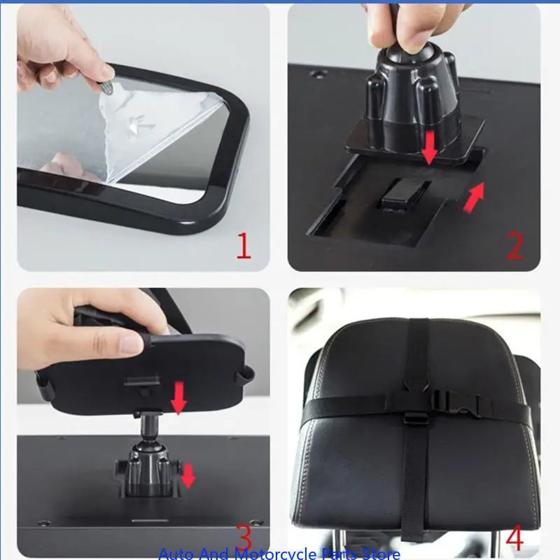 P9FD Car Backseat Mirror Rear View Facing Inner Child Forward Baby Mirror for Infant