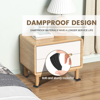 40PCS Anti Slip Furniture Pads Adjustable Cabinet Leveler Anti Vibration Refrigerator Sofa Stand Table Shims Washer Stabilizer