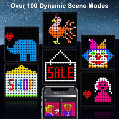 Smart Curtain Lights, 400 LED USB Curtain String Lights with App Remote Control,DIY for Backdrop Birthday Mother's day Gift