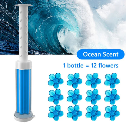 Toilet Cleaner Gel Remove Odors Leave Flower Aromatic Toilet Gel No Traces Comfortable Smell for Household Cleaning Products