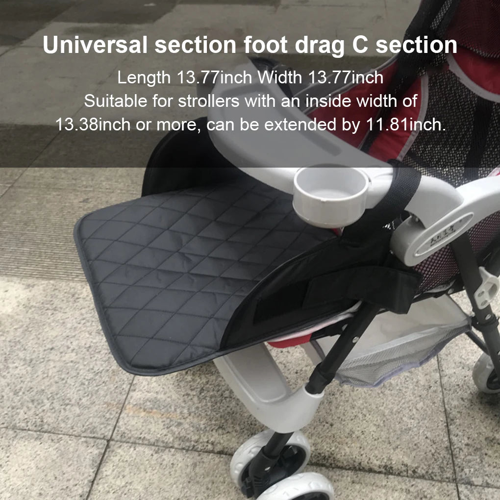 Universal Baby Stroller Footrest with Hook Oxford Cloth Leg Rest Foot Board Toddler Seat Extender Feet Extensions