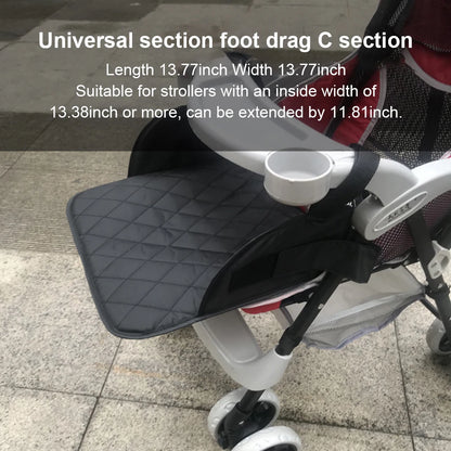 Universal Baby Stroller Footrest with Hook Oxford Cloth Leg Rest Foot Board Toddler Seat Extender Feet Extensions