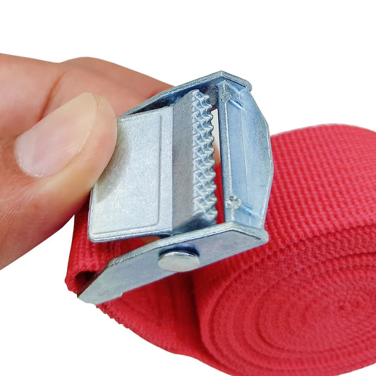 3pcs 2M Buckle Tie-Down Belt cargo straps for Car motorcycle bike With Metal Buckle Tow Rope Strong Ratchet Belt for Luggage Bag