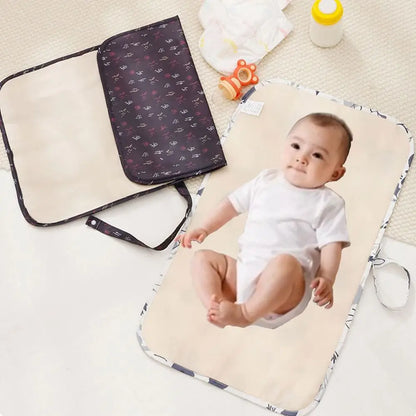 Soft Foldable Baby Changing Mat Portable Waterproof Newborn Diaper Changer Compact Quick Change Diaper Changing Pad Toddler
