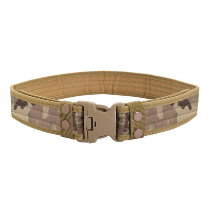 Men's Belt Outdoor Camouflage Tactical Belt Oxford Cloth Belt Mountaineering Belt Nylon Wide Waist Belt Work Belt Neutral Belts