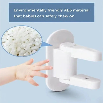 Childproof Anti-theft Door Stopper for Girls Easy-Install White Baby Safety Door Lock Universal Door Lever Lock Home