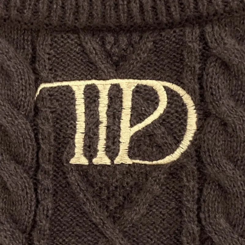 Butterfly Knitted Cardigan Women Dark Green Cardigans with Embroidery Winter Letter Patch Oversized Sweaters Tops Folklore Girl