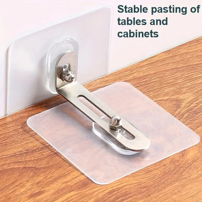 Furniture Anchors Strong Self-adhesive Fixed Prevent Dumping Device No punching Safety Anti Overturning Cabinet Buckle Anchors