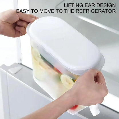 ﻿ Fridge Drink Dispenser 3.5L Large Capacity Cold Water Kettle with Faucet Iced Beverage Dispenser Refrigerator With faucet