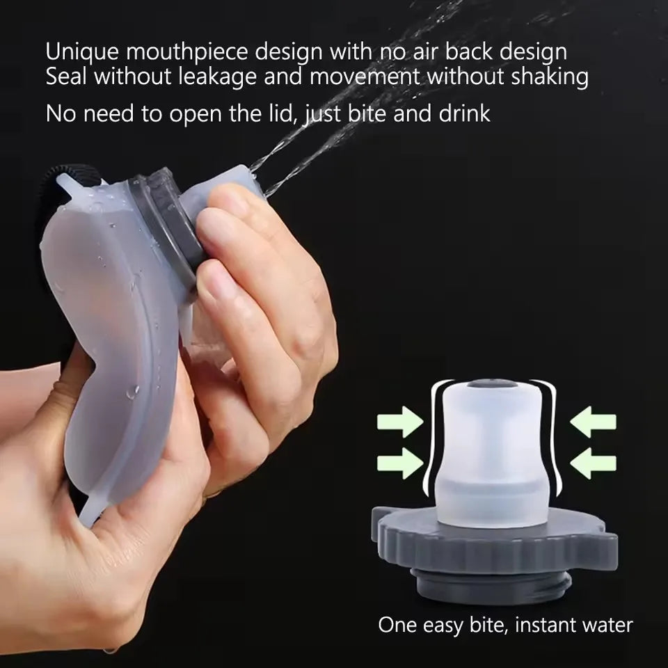 200ml Wrist Water Bottle Silicone Water Bottle Lightweight Sports Water Bottle Wrist Hydration Tool for Marathon Mountaineering