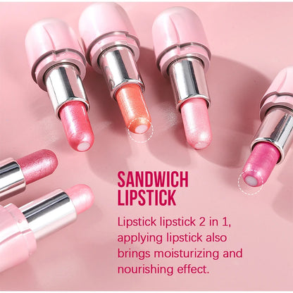 Korean Makeup Low Price Lipstick Lip Stain Jelly Gloss Cheap Long Lasting Waterproof 24h Lips Beauty