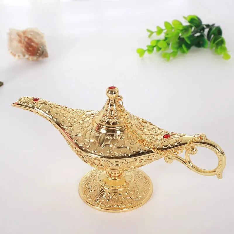 Aladdin Lamp Decorative Ornament Large European Retro Home Decoration Metal Decoration Crafts Holiday Gift