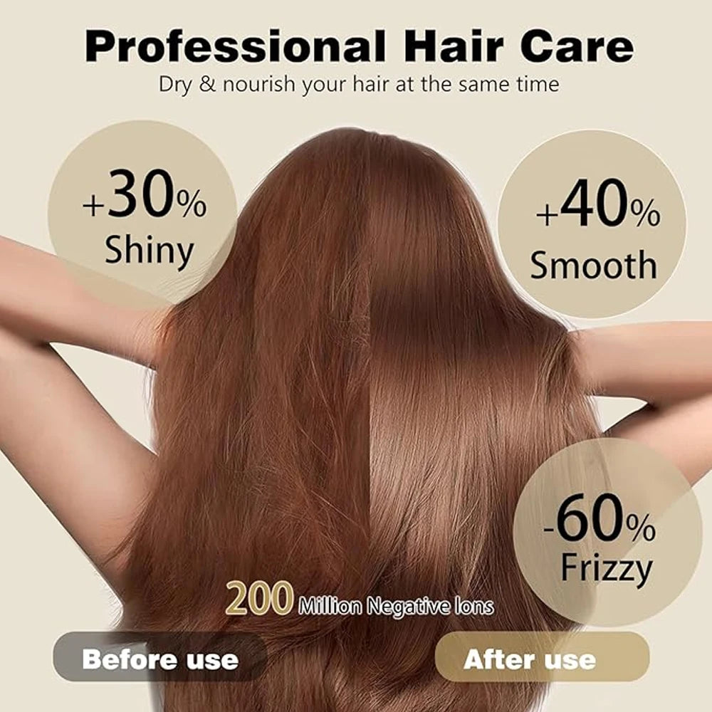 Hair dryer household blue light hot and cold air high power