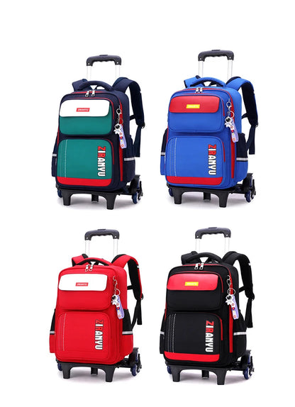 Student Rolling Backpacks for Primary School Children Trolley School Backpack Wheeled Bag Back To School Backpacks with Wheels