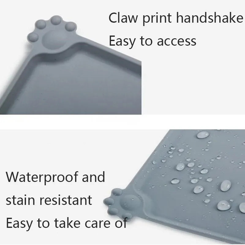 Silicone Pet Mat Pet Food Feeding Pad Waterproof Dog Cat Bowl Food Mat Puppy Feeder Tray Water Cushion Placemat