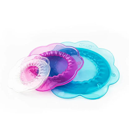 Silicone Stretch Lids Set Silicone Petal-Shaped Fresh-Keeping Bowl Lids Round Petal-Shaped Elastic Food Container Lids For