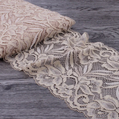 15cm Wide Lace Fabric Elastic Lace Ribbon 1meter DIY Apparel Sewing Handmade Crafts Lace Tape