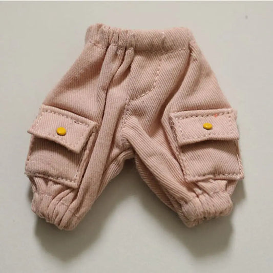 New Fashion Cotton Doll Shorts Multistyles Pocket Pants Casual Wears Accessories for 10cm Cotton Doll
