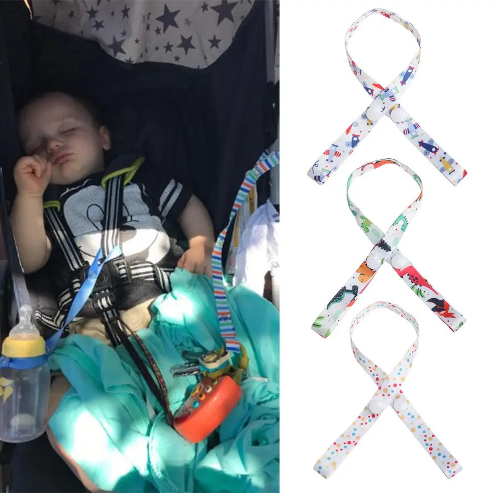 Baby Toys Stroller Strap Fixed Car Pacifier Chain Anti-Drop Hanger Belt Holder Baby Stroller Accessories