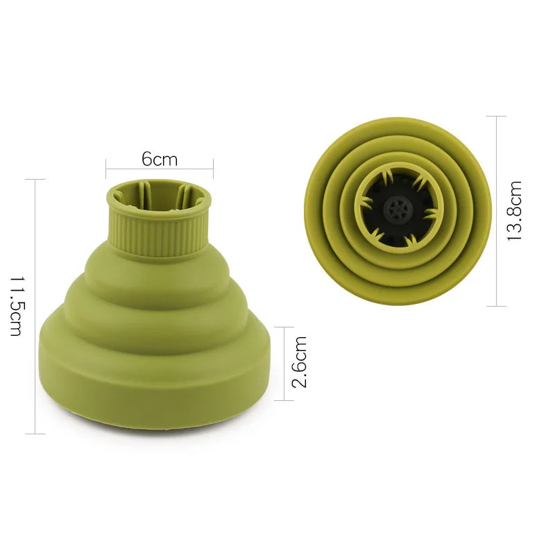 1pc silicone hair dryer diffuser cover foldable heat-resistant curly hair dryer styling accessories Special for real hair wigs
