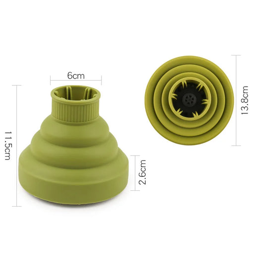 1pc silicone hair dryer diffuser cover foldable heat-resistant curly hair dryer styling accessories Special for real hair wigs