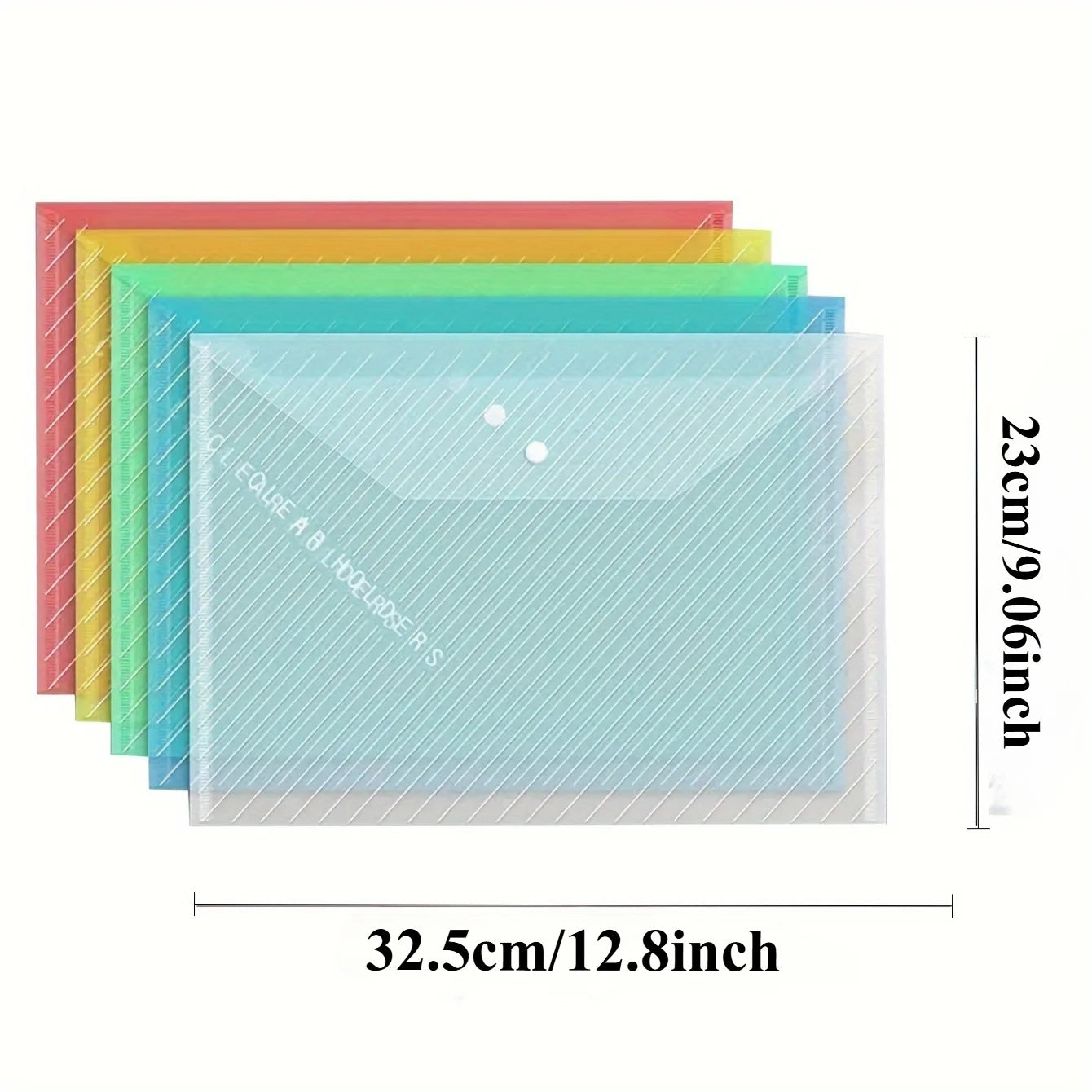 10pcs A4 Transparent Plastic Folder Filing Organiser Student Folder Folder Stationery Student Supplies