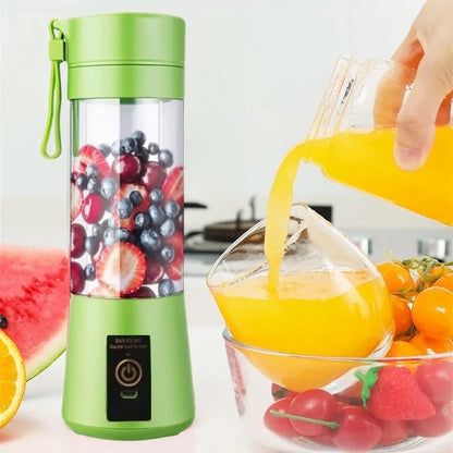 Portable Blender,Mini 6-blade Mixer for Smoothie,Milkshake, Juice, Mobile Hand juicer With USB Rechargeable For Travel, Office