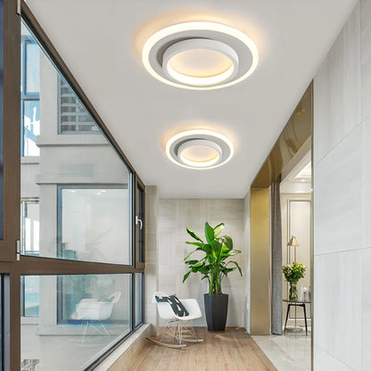 Modern Minimalist Decorative Ceiling Ceiling Lamp Bedroom Living Room Kitchen Aisle Interior Creative LED Round Lighting Lamps