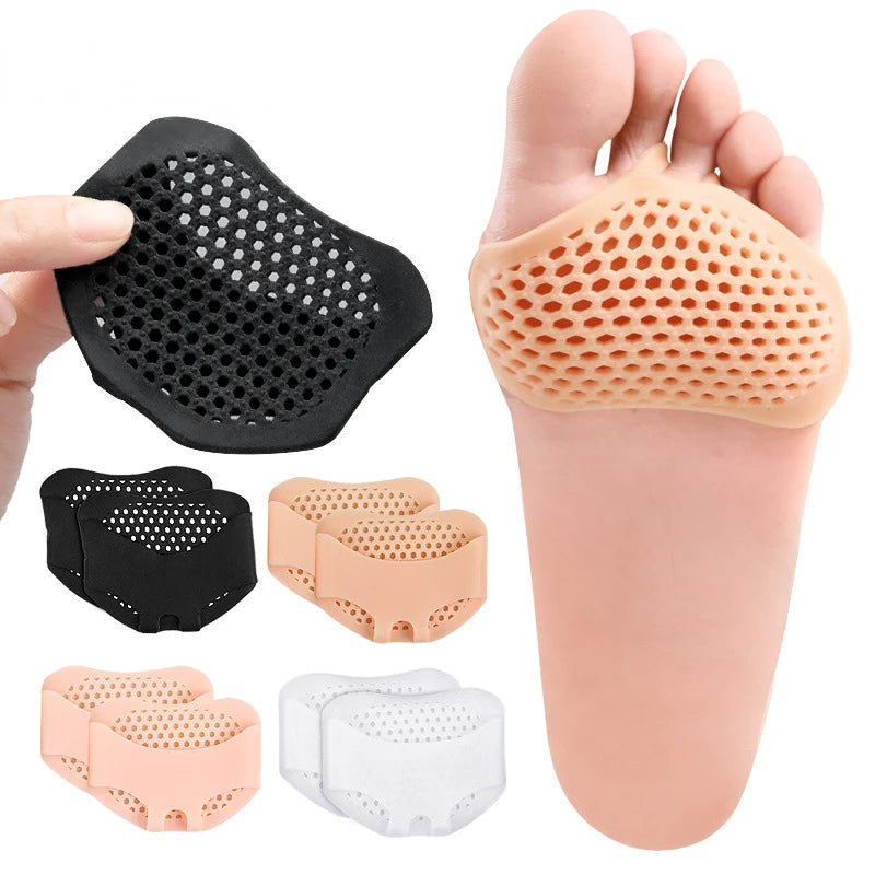 Silicone Forefoot Pads for Women High Heel Pain Relieve Inserts Breathable Foot Care Pads Half Shoe Insole Cushion Accessories
