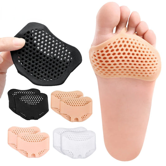 Silicone Forefoot Pads for Women High Heel Pain Relieve Inserts Breathable Foot Care Pads Half Shoe Insole Cushion Accessories