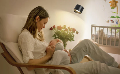 Led 2 in 1 Wall Lights Touch Control 2000mah Battery Usb Recharge 360° Rotatable Wireless Portable  Bedroom Reading Night Lamp