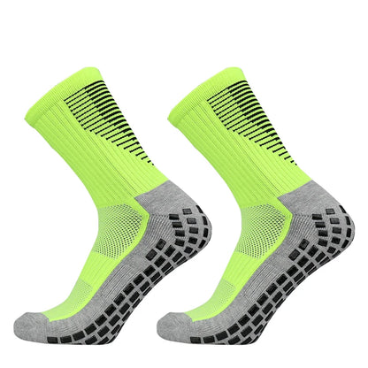 Sports 2025 and New Football Socks Women Men New Socks Non-slip Silicone Bottom Soccer Basketball Grip Socks